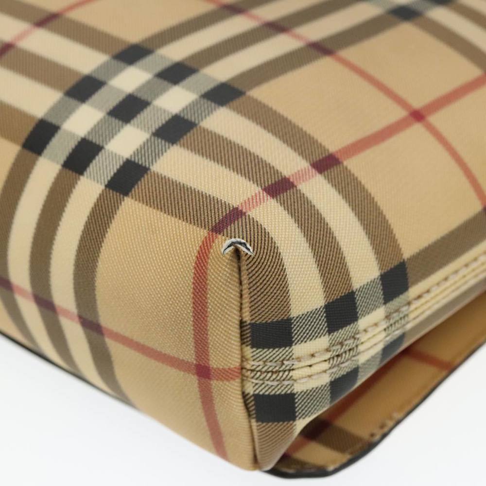 BURBERRY Nova Check Shoulder Bag PVC Beige Auth hk1702 - Picture 12 of 16
